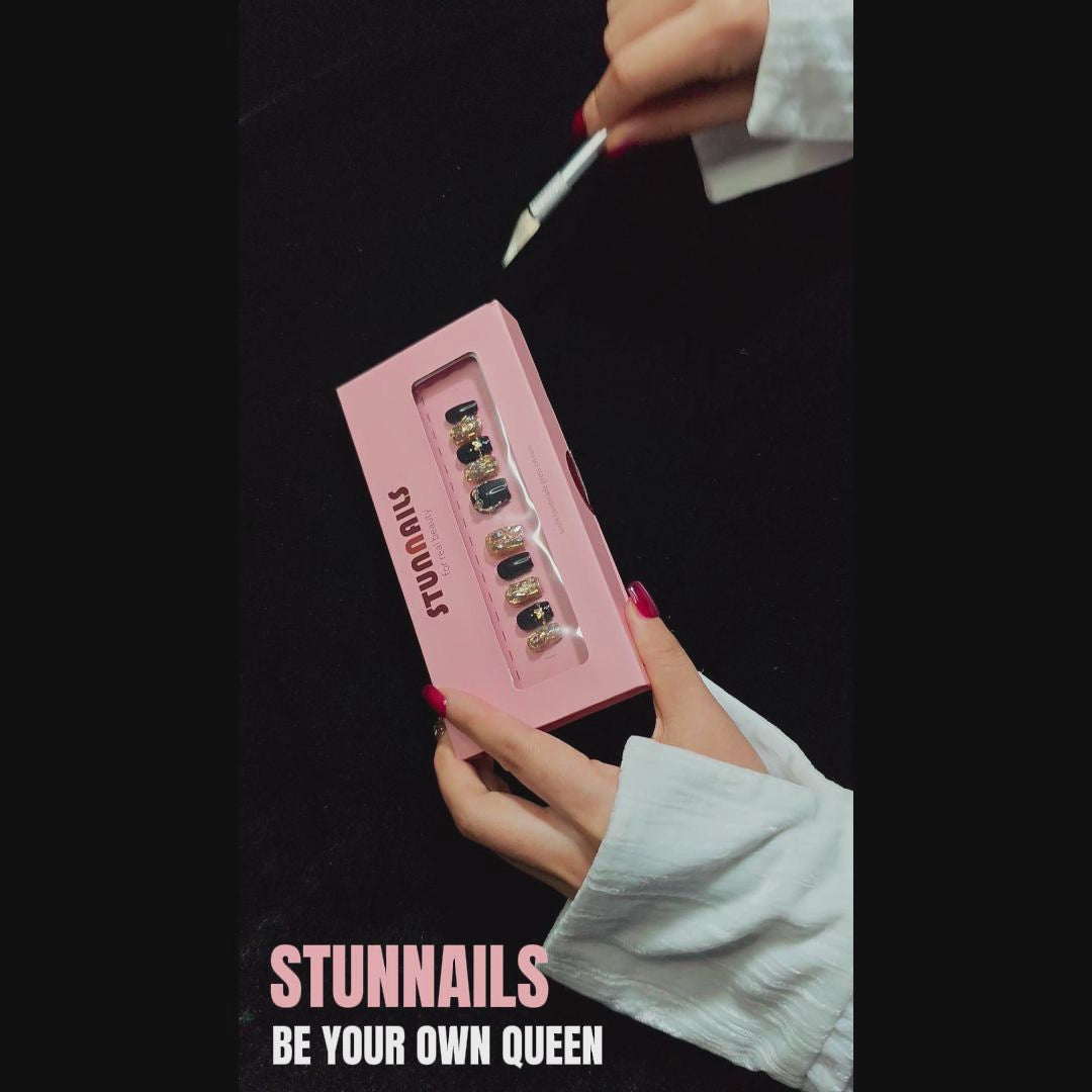 stunnails acrylic press on nails Coffin Be your own queen