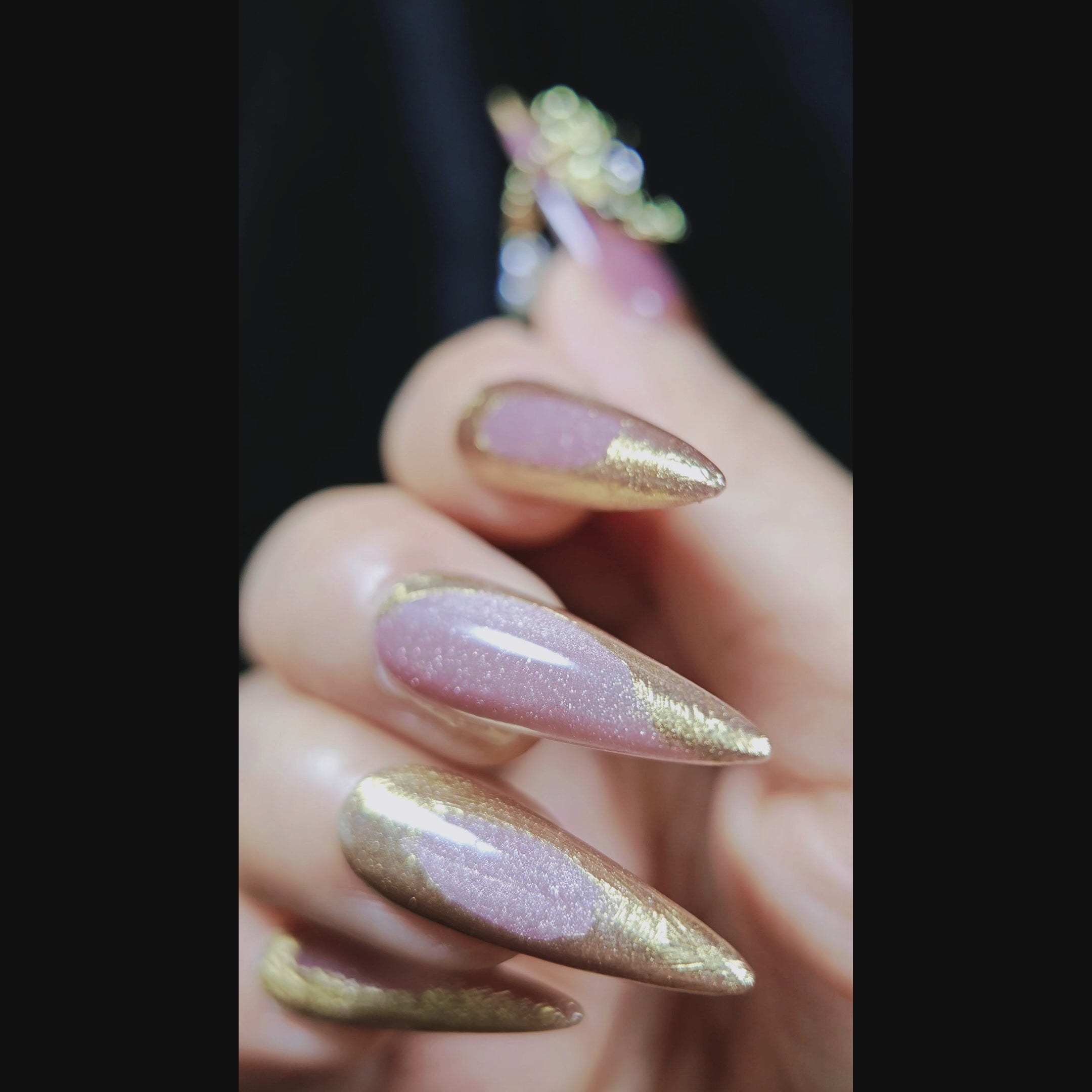 stunnails acrylic press on nails Stiletto The Rome video