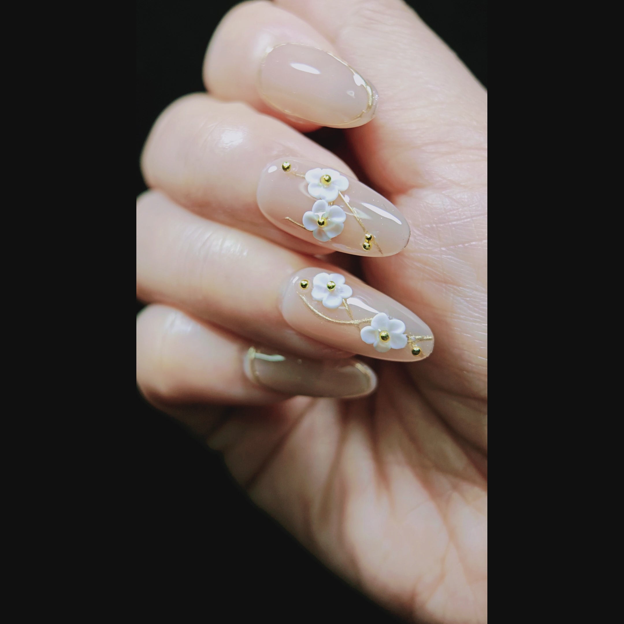 stunnails acrylic press on nails Oval Power of kindness video