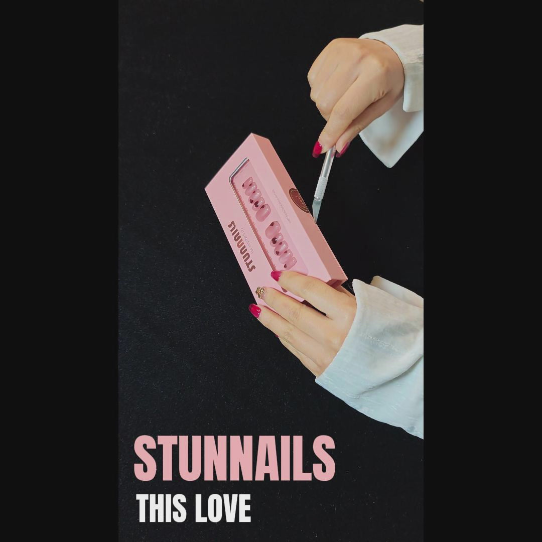 stunnails acrylic press on nails Coffin This love