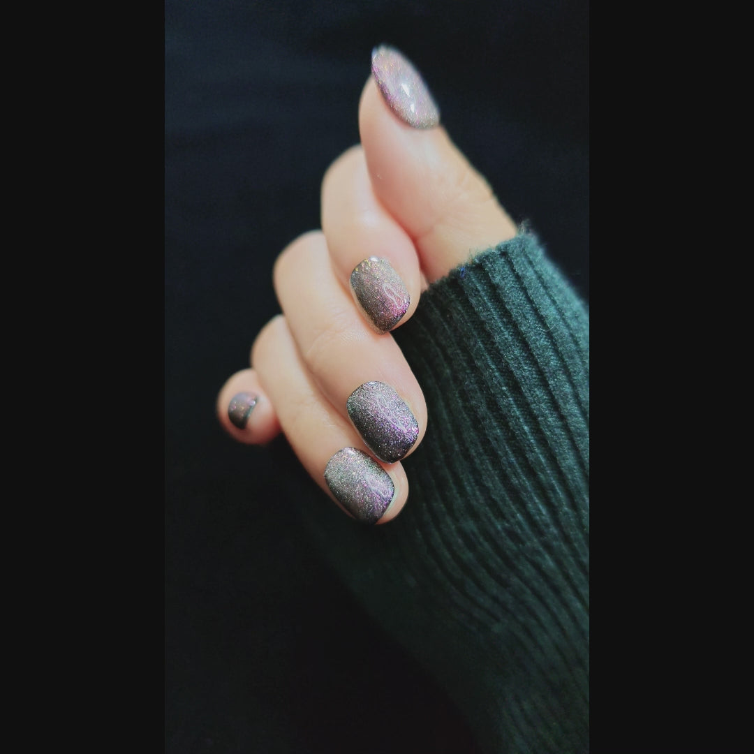 stunnails acrylic press on nails Round Star cluster video