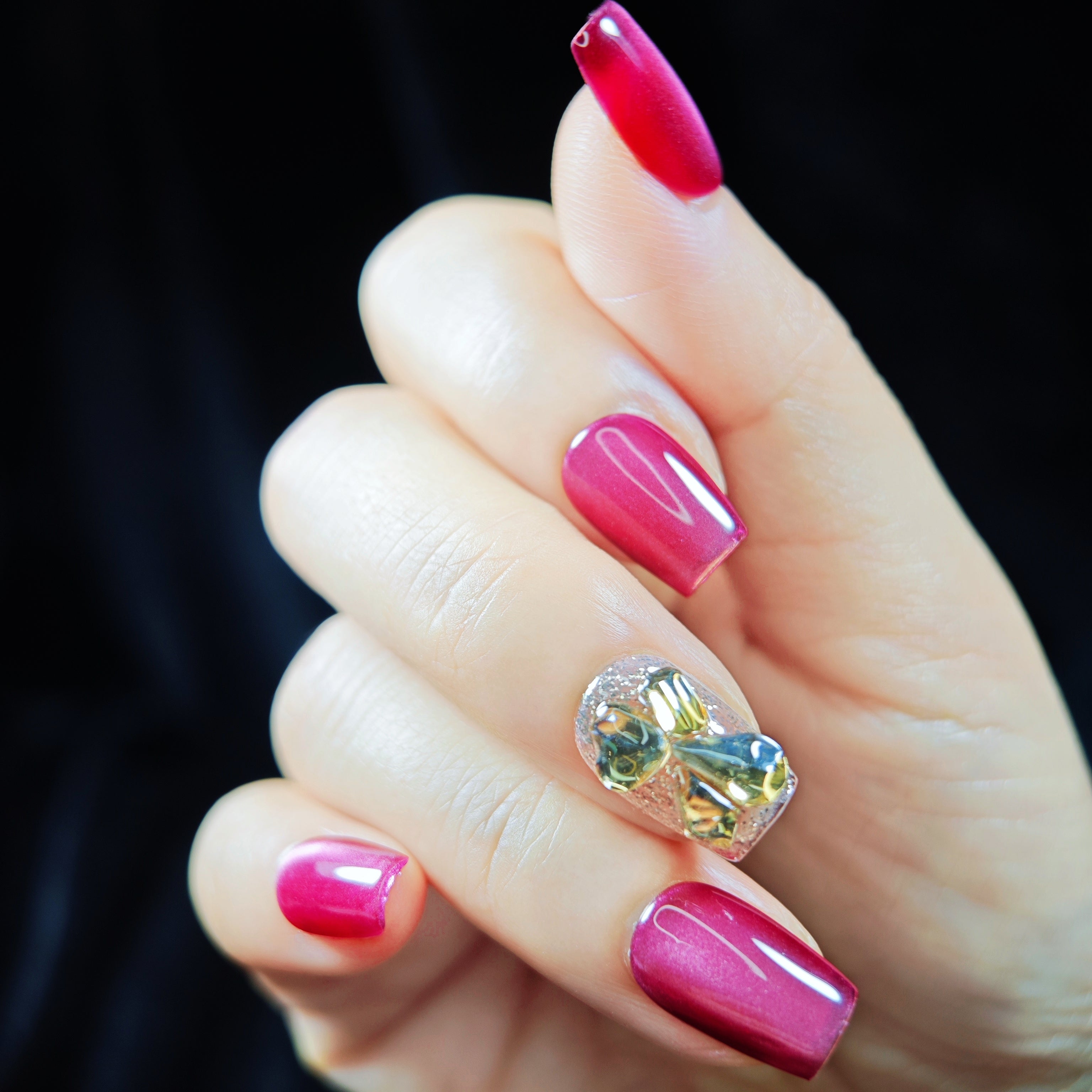 stunnails acrylic press on nails Coffin Elegant barbie