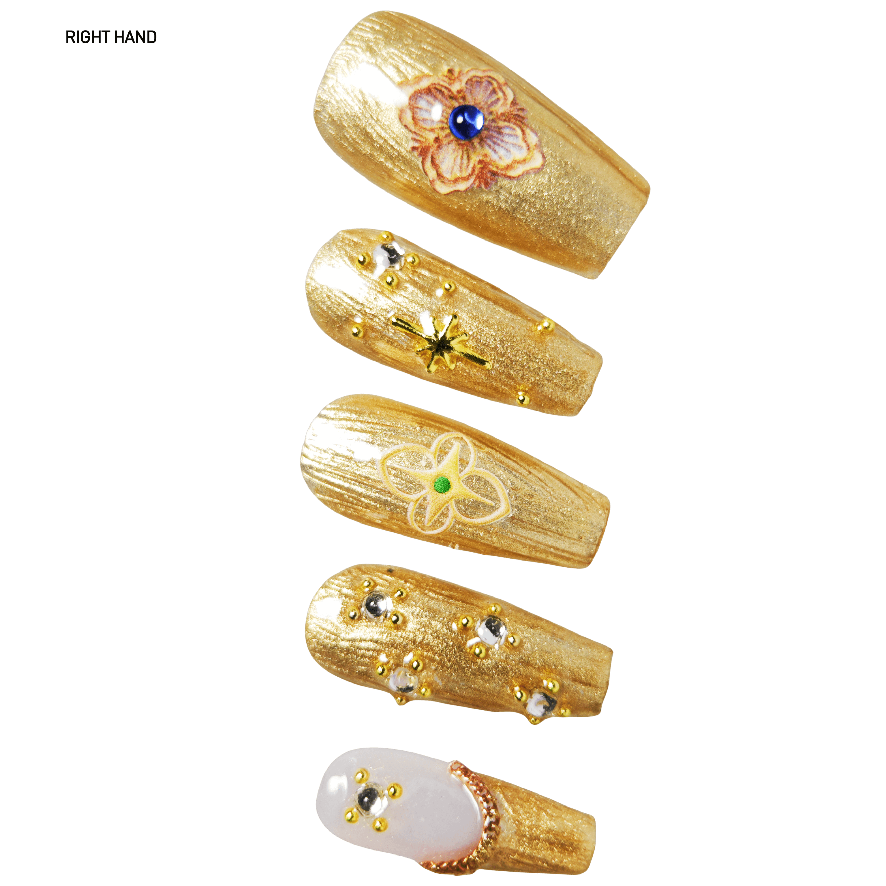 stunnails acrylic press on nails Coffin In the Louvre