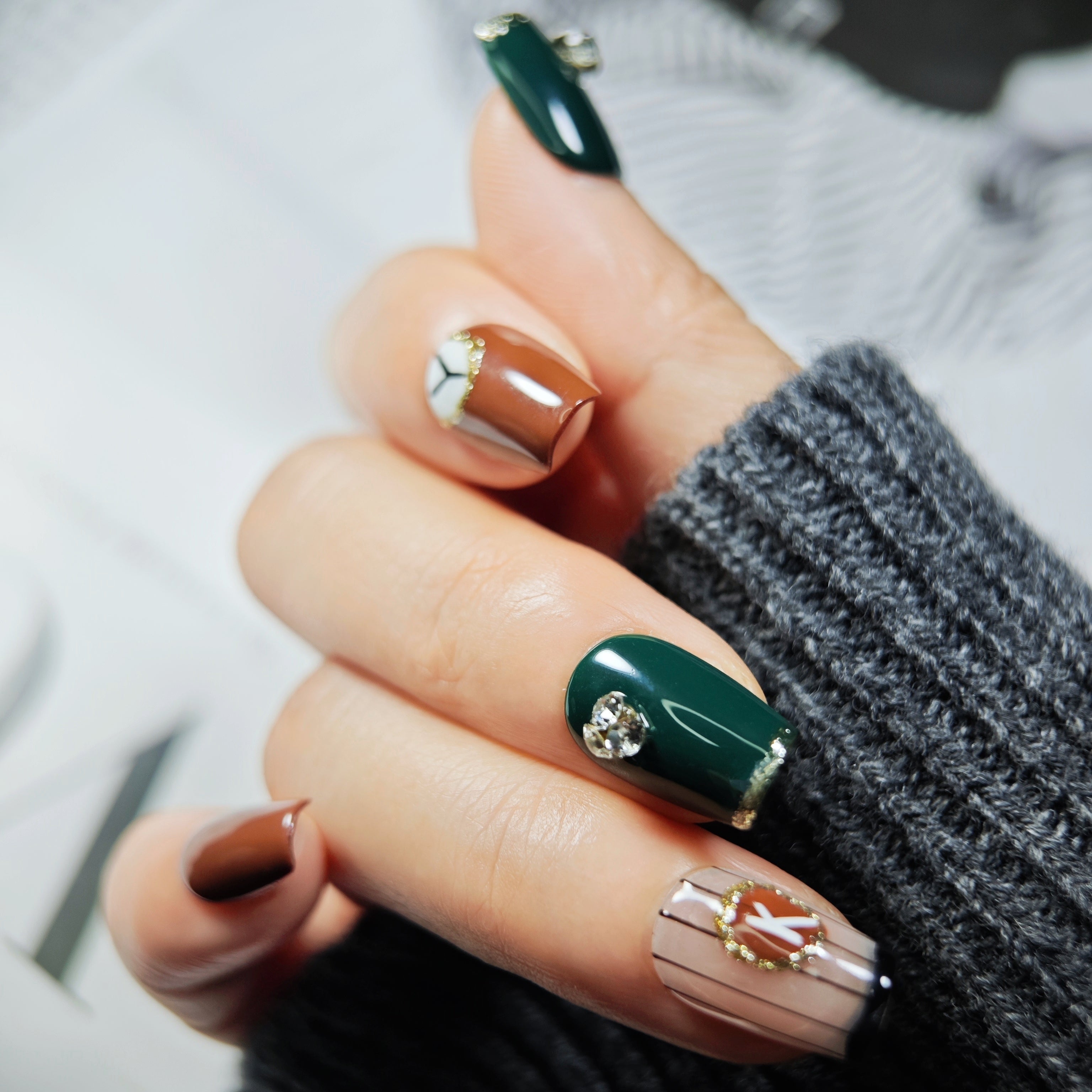 stunnails acrylic press on nails Coffin The best pitcher