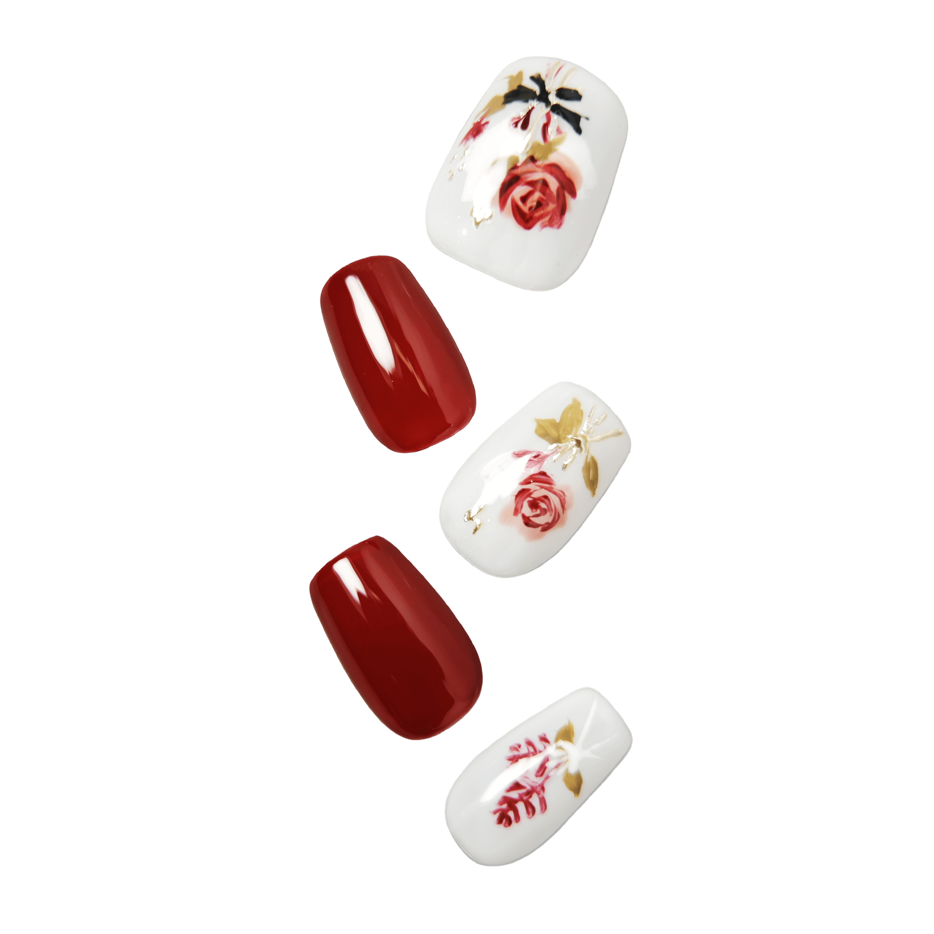 stunnails acrylic press on nails Coffin True love