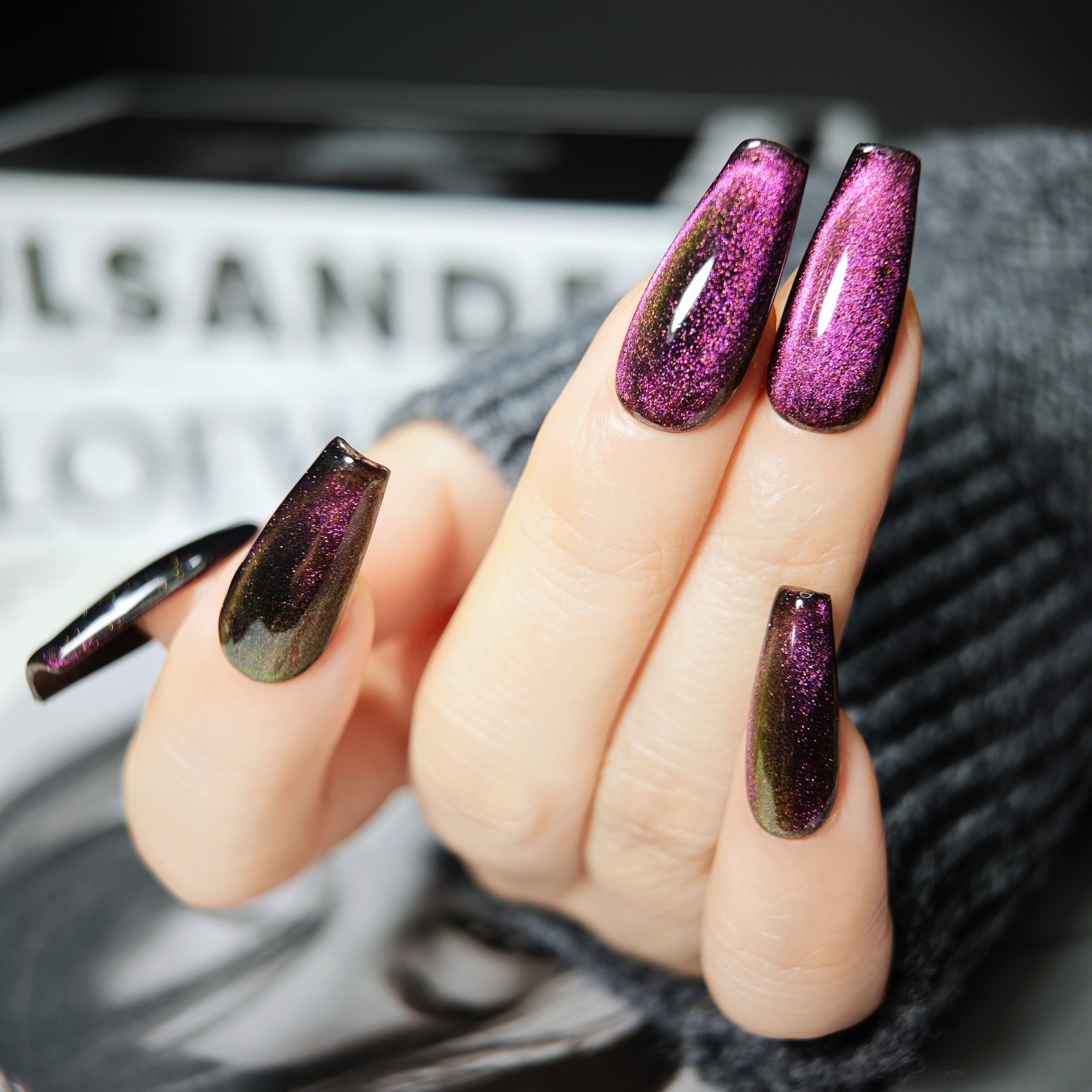 stunnails acrylic press on nails Coffin Twilight