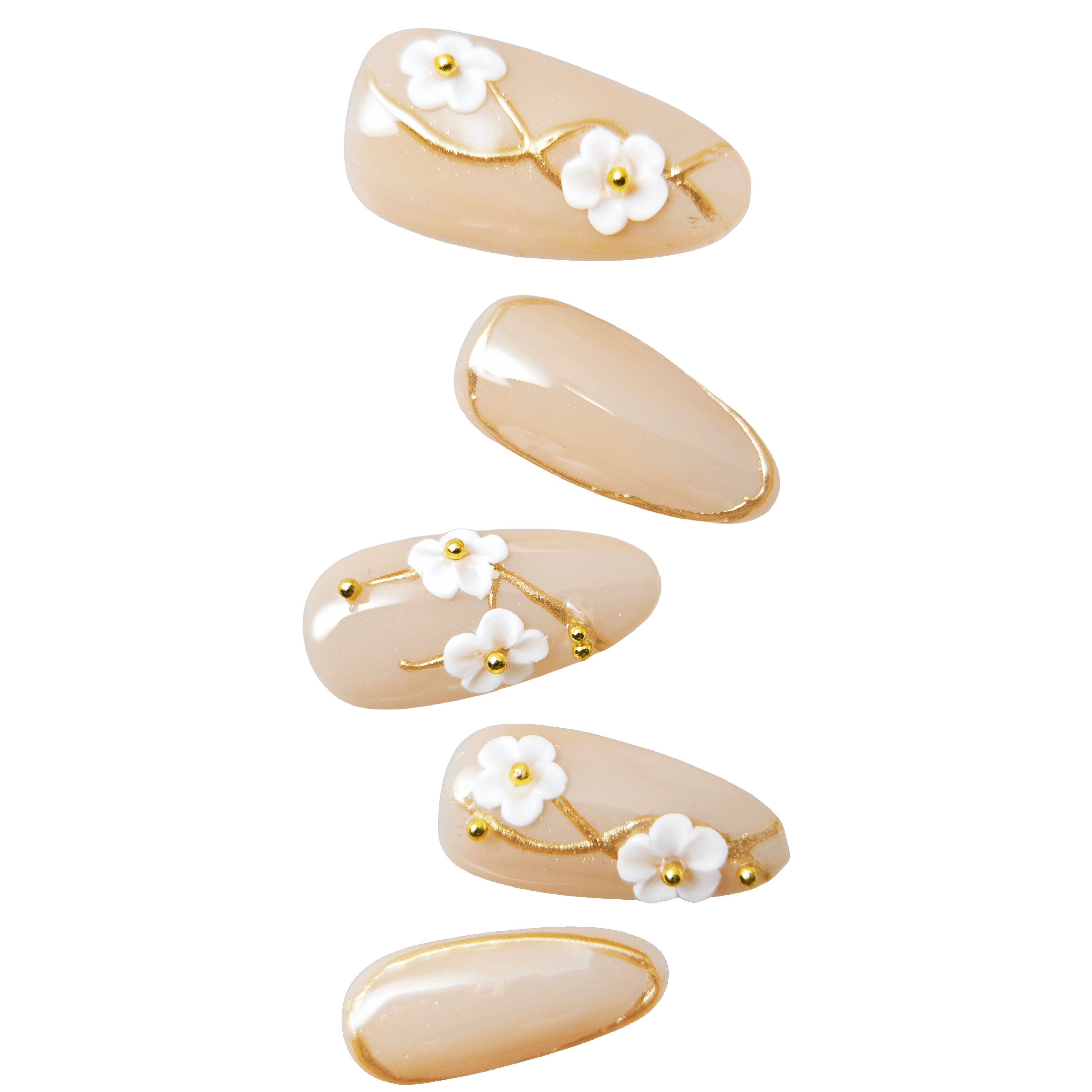 stunnails acrylic press on nails Oval Power of kindness