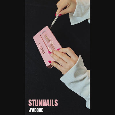 stunnails acrylic press on nails Coffin J'adore