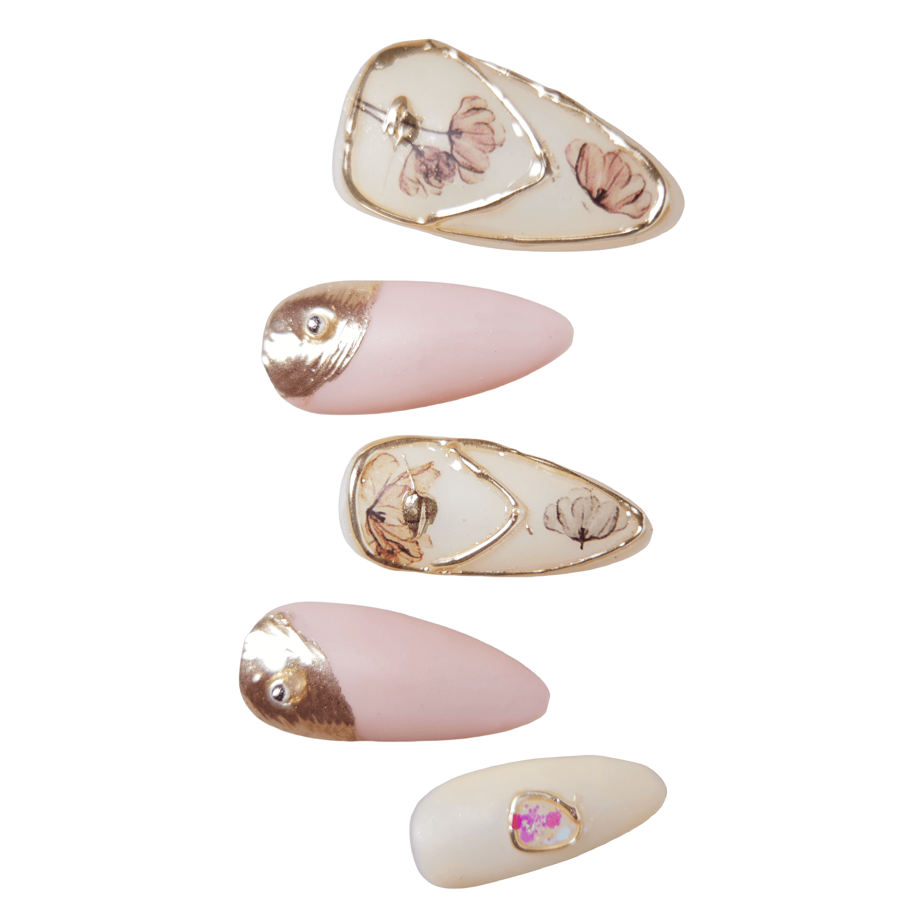stunnails  acrylic press on nails Almond 1920s
