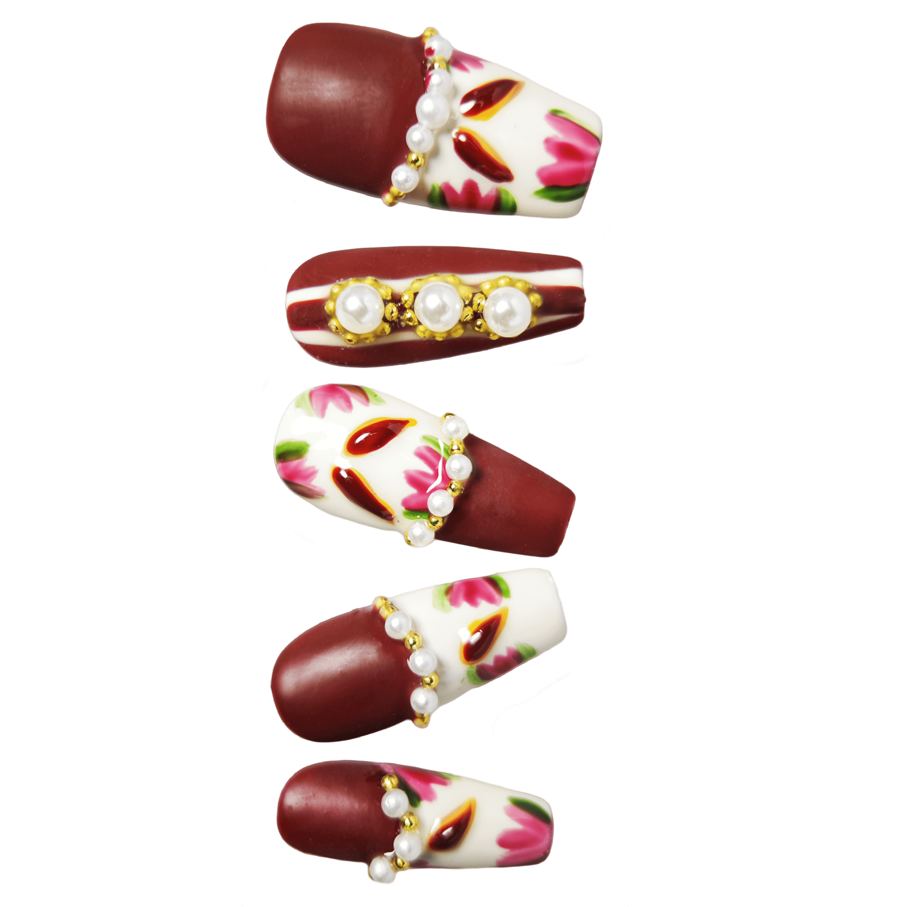 stunnails  acrylic press on nails Coffin Just Rococo
