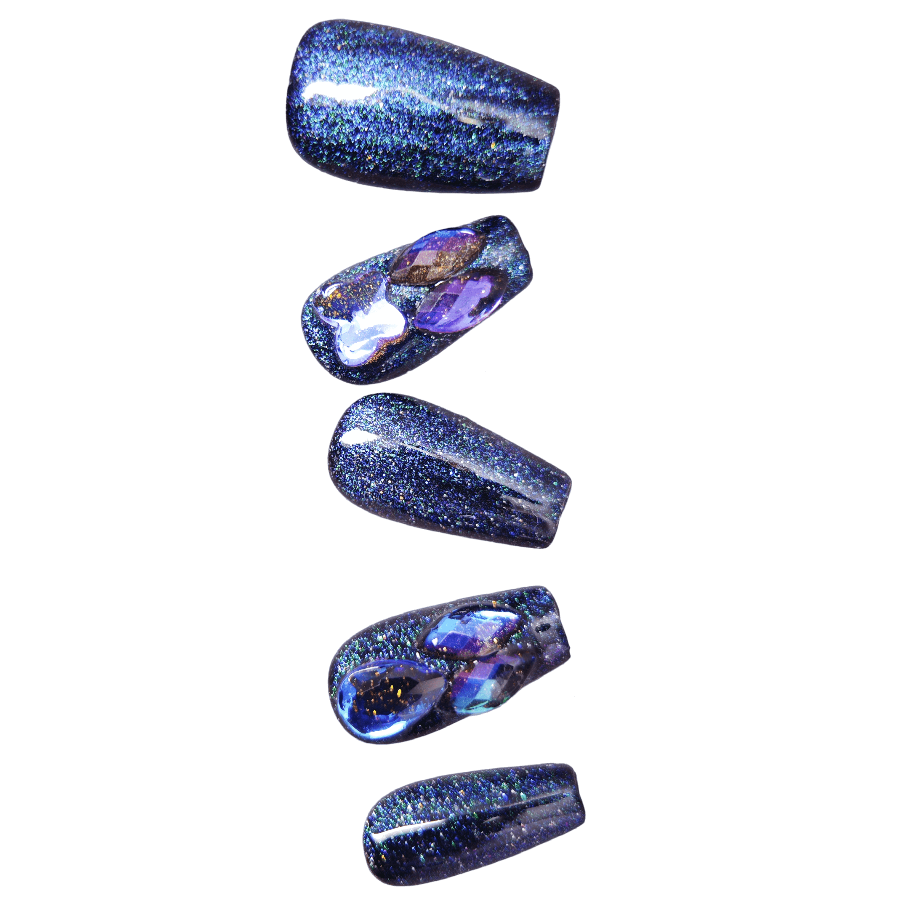 stunnails  acrylic press on nails Coffin Nebula
