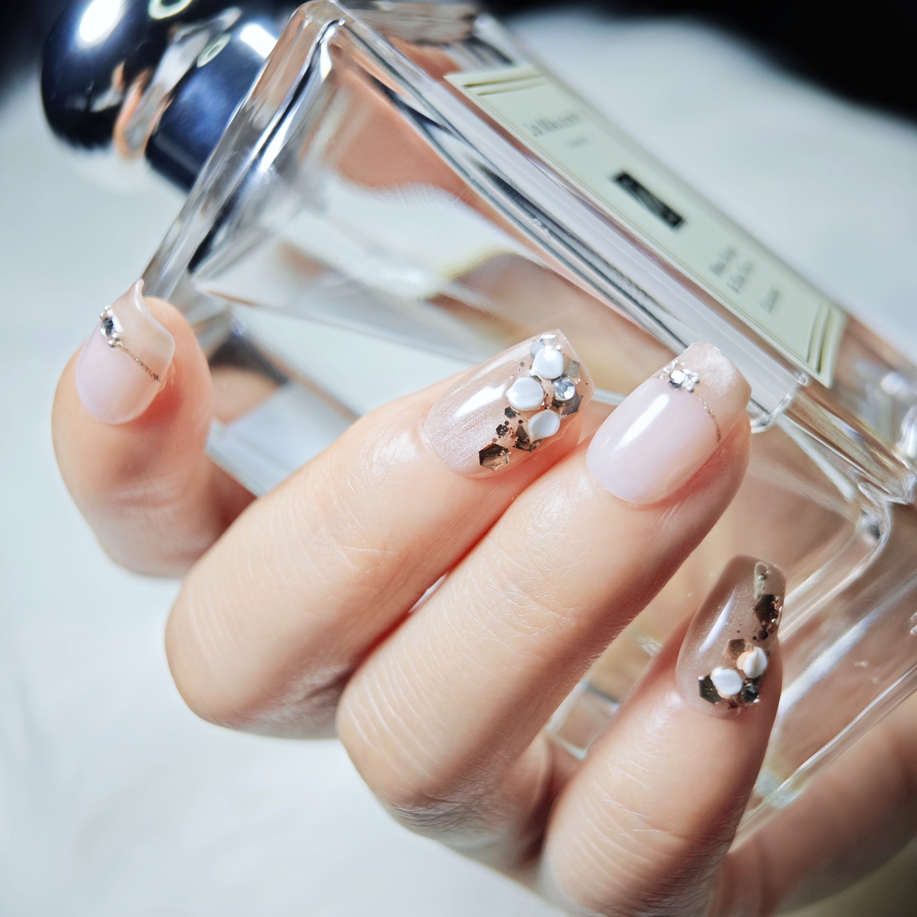 stunnails  acrylic press on nails Coffin Power of elegance
