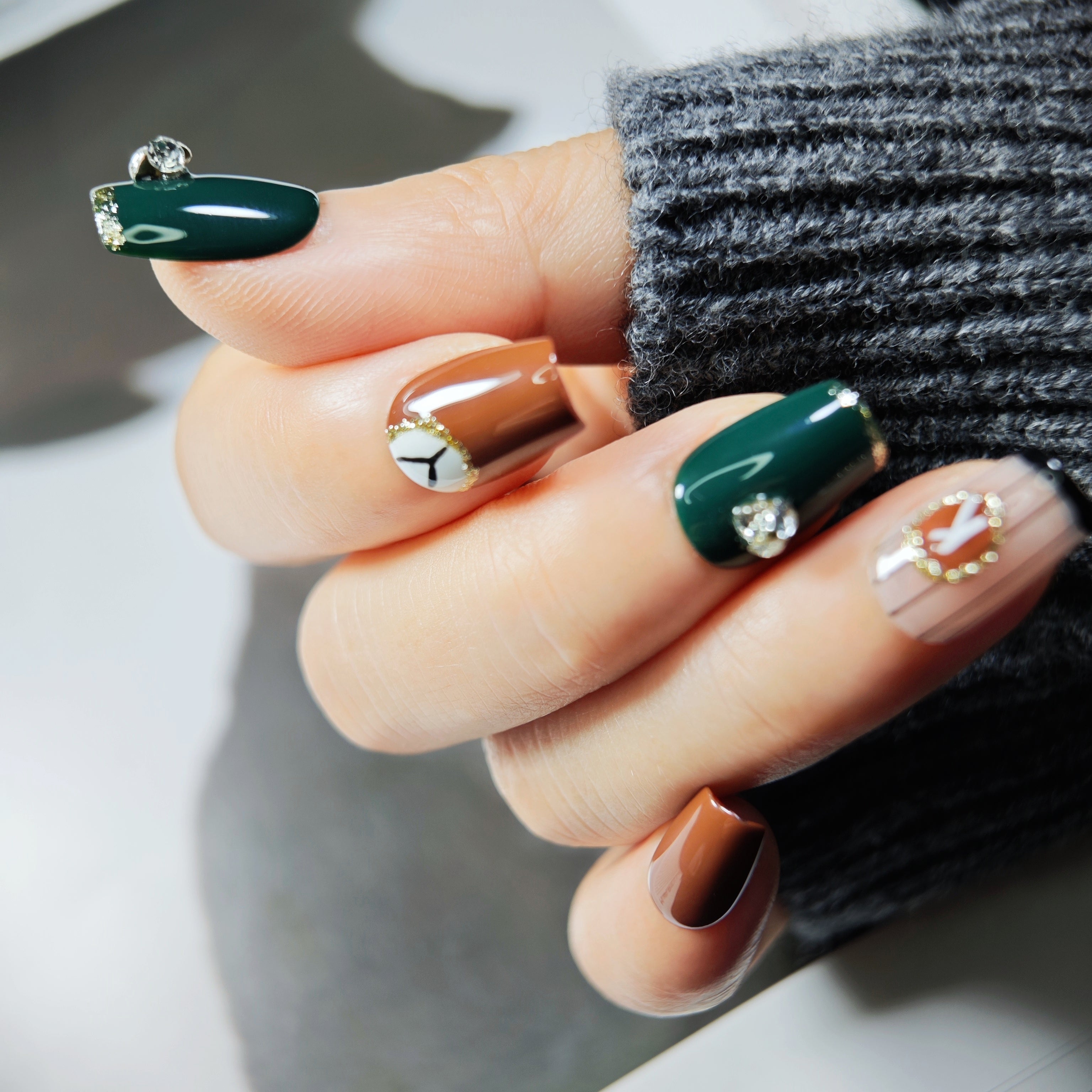 stunnails  acrylic press on nails Coffin The best pitcher