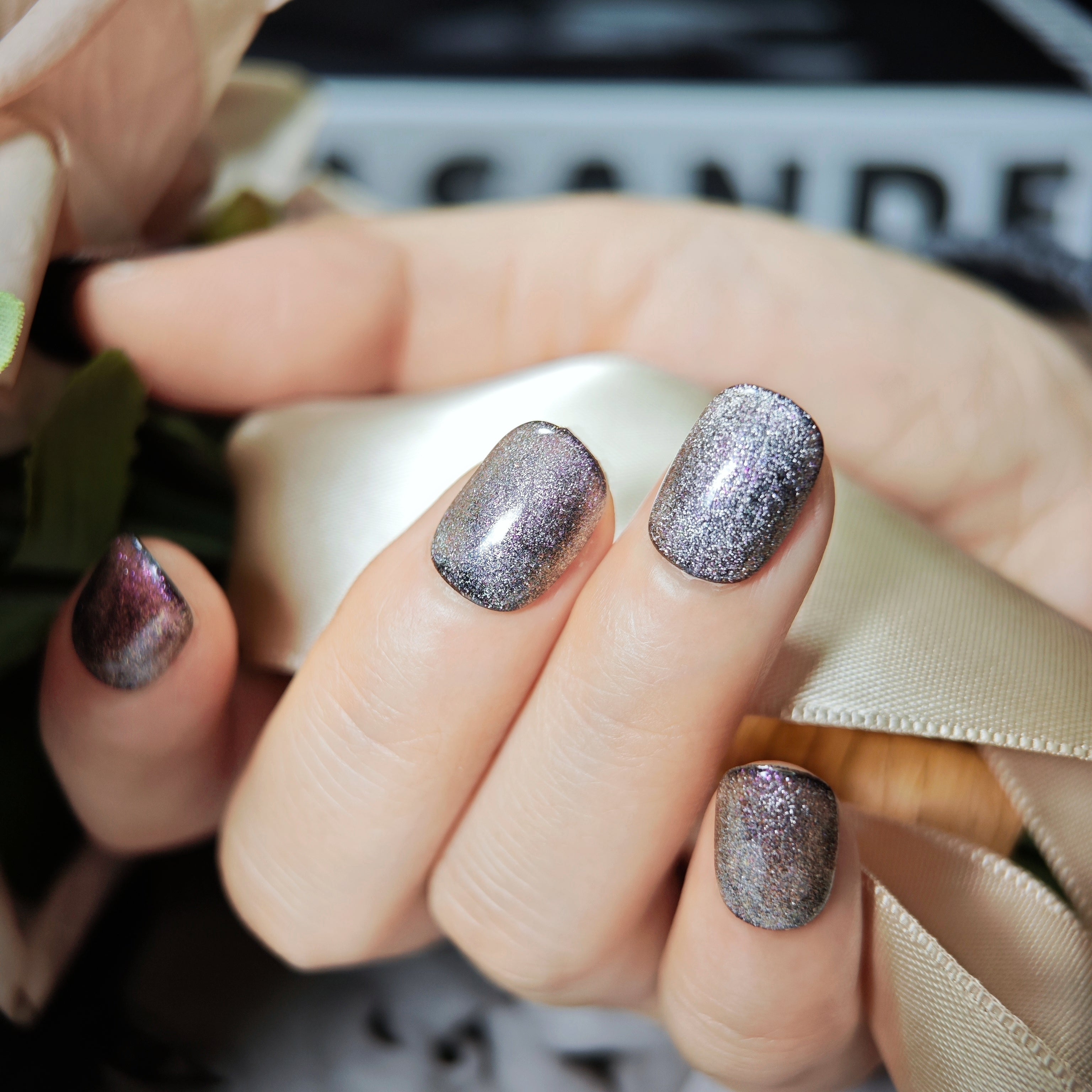 stunnails  acrylic press on nails Round Star cluster
