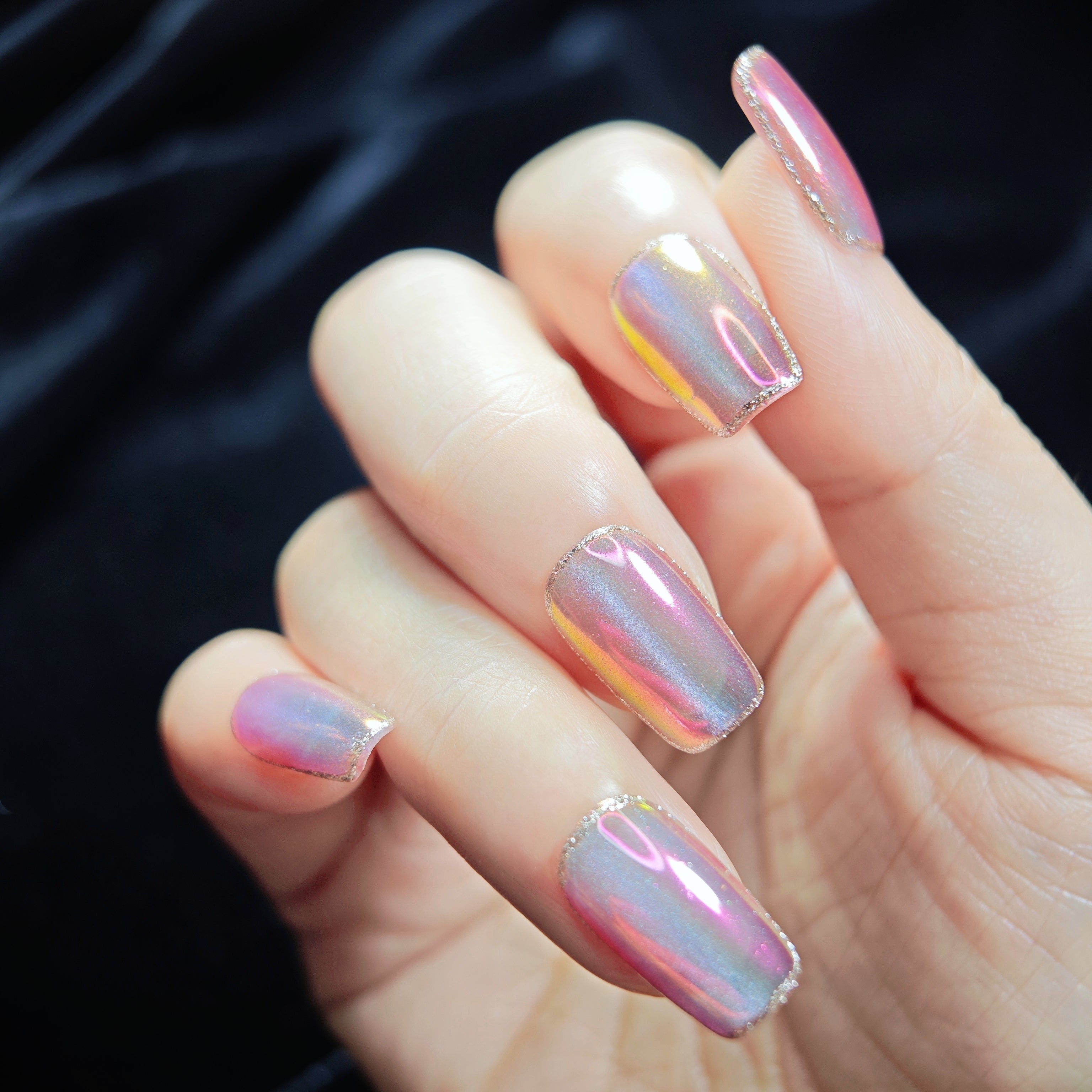 stunnails  acrylic press on nails Square Coffin Good Time
