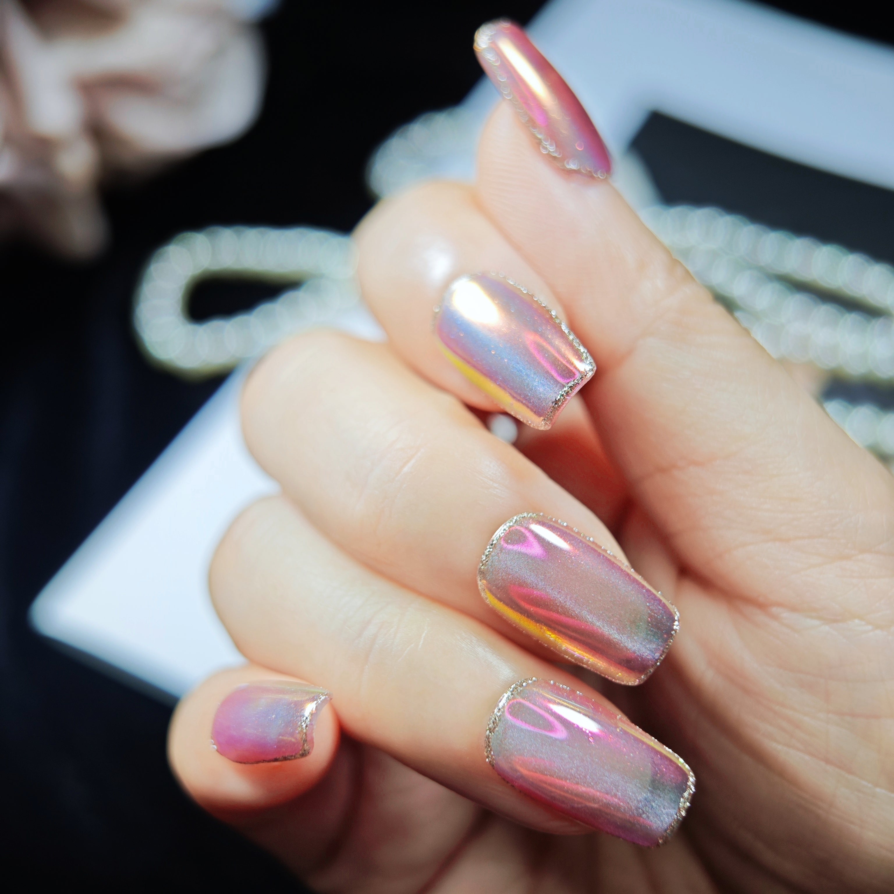 stunnails  acrylic press on nails Square Coffin Good Time
